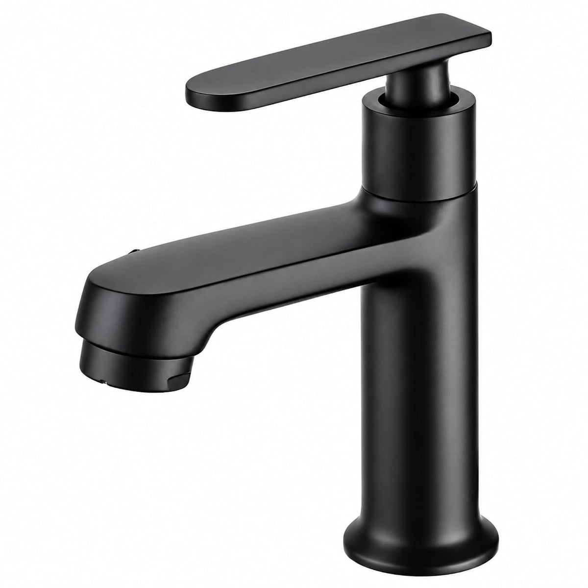 NEW WARE® Black Basin Faucet Tap for Bathroom & Wash Basin | Single Lever Pillar Cock Water Tap | Modern Matte Finish Design | Easy to Install | Durable Bathroom Sink Mixer Tap