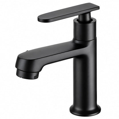 NEW WARE® Black Basin Faucet Tap for Bathroom & Wash Basin | Single Lever Pillar Cock Water Tap | Modern Matte Finish Design | Easy to Install | Durable Bathroom Sink Mixer Tap