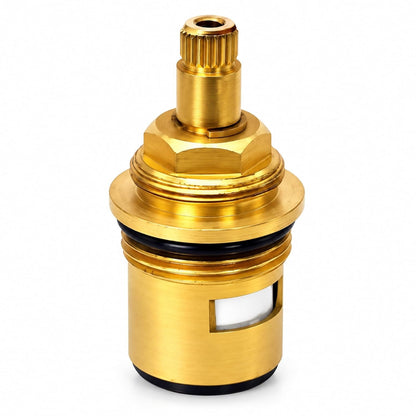 NEW WARE® 3/4 Inch Tap Spindle Replacement Disc for Jaquar Continental Type Faucets | Super Ceramic Brass Spindle Cartridge | Hot & Cold Water Faucet Valve | Bathroom Kitchen Basin Cock Spare Part