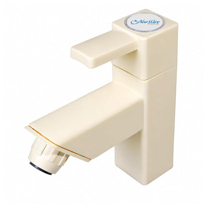NEW WARE® PVC Pillar Tap Cock | Plastic Bib Cock with Foam Flow | Hot & Cold Water Faucet for Kitchen, Bathroom & Wash Basin | Durable Pillar Style Water Tap for Home Plumbing & Daily Household Use