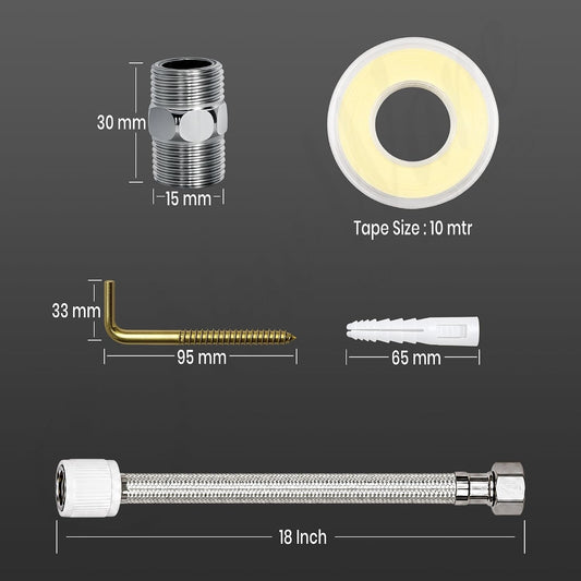 New Ware Geyser Connection Installation Kit | Complete Water Heater Installation Set for Bathroom & Home