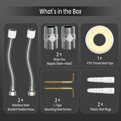 New Ware Geyser Connection Installation Kit | Complete Water Heater Installation Set for Bathroom & Home