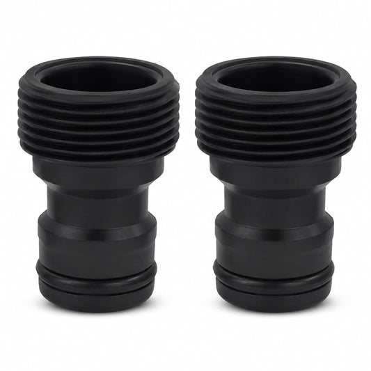 NEW WARE® PVC 3/4 Inch Male Thread Pipe Fitting Pack of 2 | Hose Nozzle Quick Connector for Tap Garden Irrigation Power Wash Hose Adapter Leak Proof Water Pipe Connector for Home Use Set Kit Pack