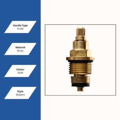 New Ware Tap Spindle Replacement Disc 15 mm | Ceramic Cartridge for Hot & Cold Faucet Valves | Jaguar Continental & Parryware Jade Compatible