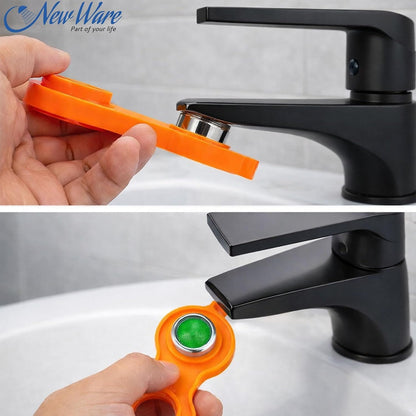 NEW WARE® Plastic Faucet Aerator Removal Tool Spanner | Aerator Wrench for Kitchen & Bathroom Taps | Faucet Nozzle Remover Key for Easy Installation & Removal | Plastic Tool | Pack of 5