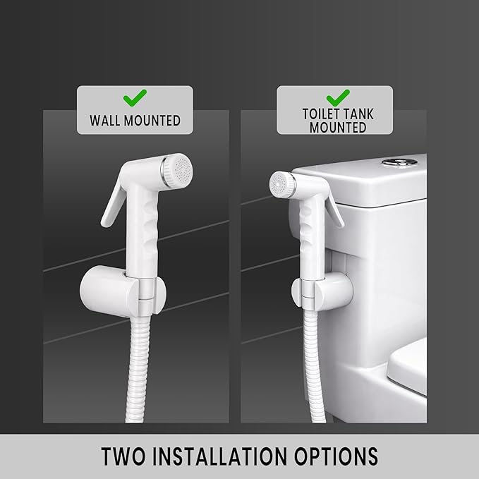 New Ware PTMT Health Faucet Gun for Toilet-Bathroom/High Pressure Water Spray Gun for Personal Hygiene - Modern Sanitary Washer Gun/Handheld Bidet Gun - Jet Spray Gun for Home & Bathroom (Gun Only)